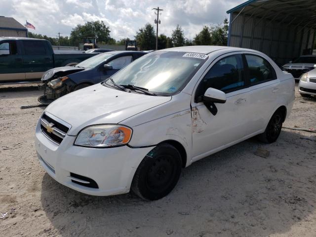 KL1TD5DEXAB106215 - 2010 CHEVROLET AVEO LS WHITE photo 1