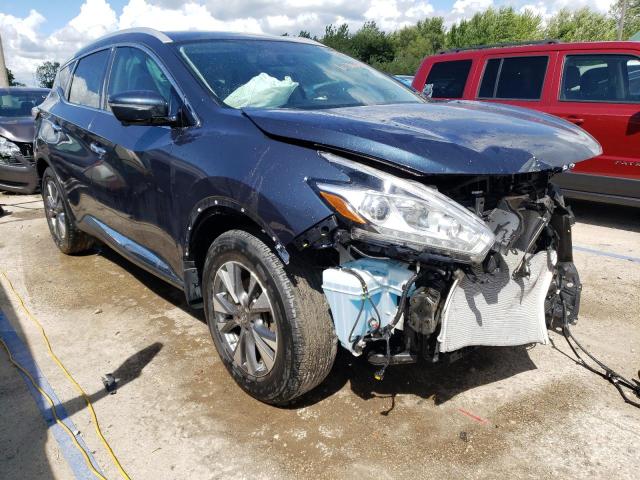 5N1AZ2MGXFN283320 - 2015 NISSAN MURANO S BLUE photo 4