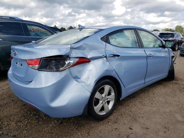 KMHDH4AE0DU562891 - 2013 HYUNDAI ELANTRA GLS BLUE photo 3