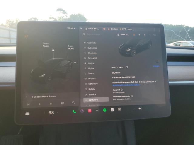 5YJ3E1EA6PF562566 - 2023 TESLA MODEL 3 黑色 照片 9