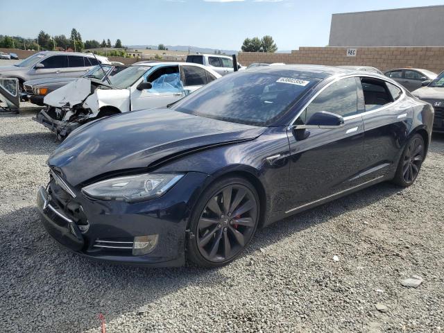 5YJSA1H19EFP57304 - 2014 TESLA MODEL S Mavi foto 1