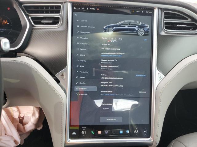 5YJSA1H19EFP57304 - 2014 TESLA MODEL S Mavi foto 9