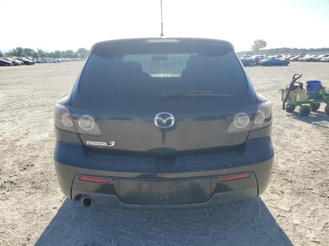 JM1BK344571671086 - 2007 MAZDA 3 HATCHBACK BLACK photo 6