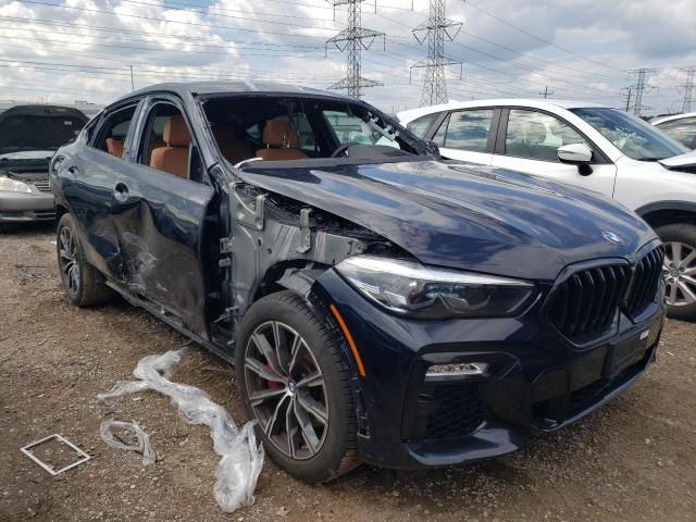 5UXCY6C03M9F71392 - 2021 BMW X6 XDRIVE40I BLACK photo 4