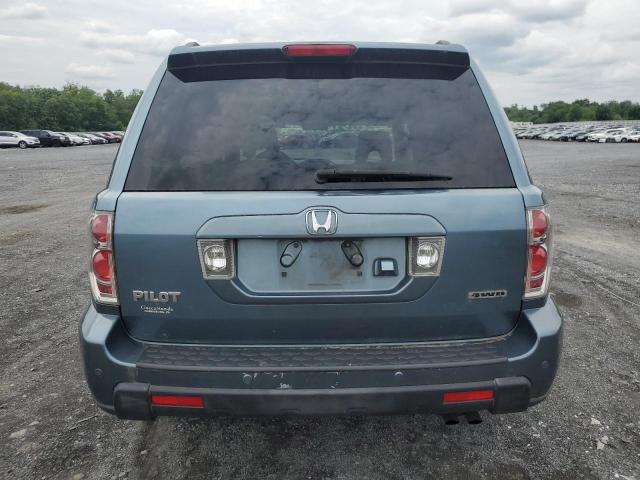 2HKYF18706H526973 - 2006 HONDA PILOT EX BLUE photo 6