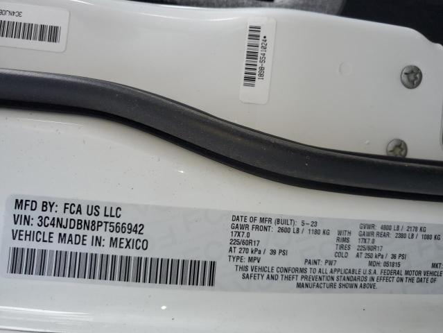 3C4NJDBN8PT566942 - 2023 JEEP COMPASS LATITUDE WHITE photo 13