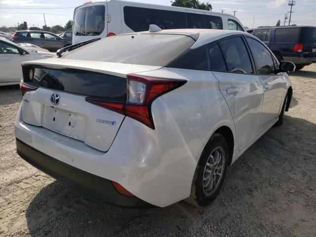 JTDKARFU5L3122327 - 2020 TOYOTA PRIUS L WHITE photo 3