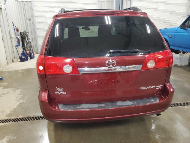 5TDDK4CC4AS028813 - 2010 TOYOTA SIENNA XLE RED photo 6