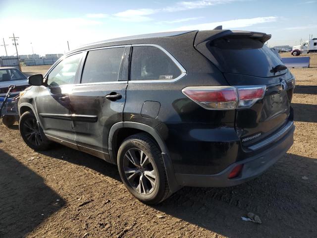 5TDJKRFH2GS301795 - 2016 TOYOTA HIGHLANDER XLE BLACK photo 2