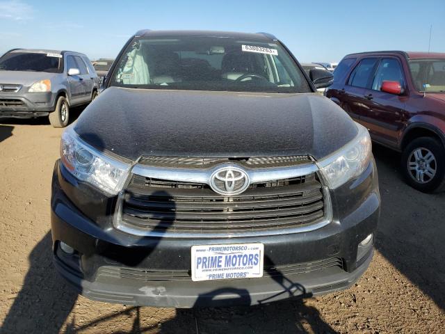 5TDJKRFH2GS301795 - 2016 TOYOTA HIGHLANDER XLE BLACK photo 5