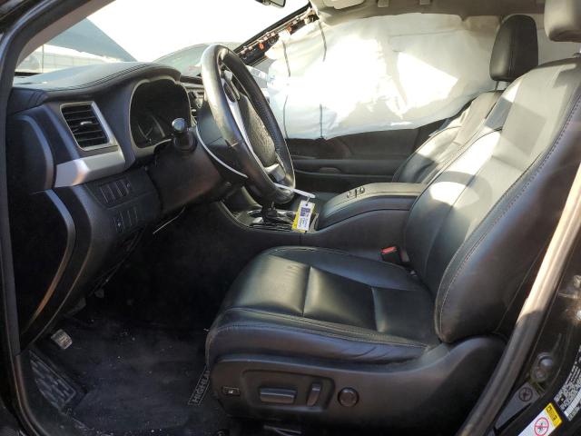 5TDJKRFH2GS301795 - 2016 TOYOTA HIGHLANDER XLE BLACK photo 7