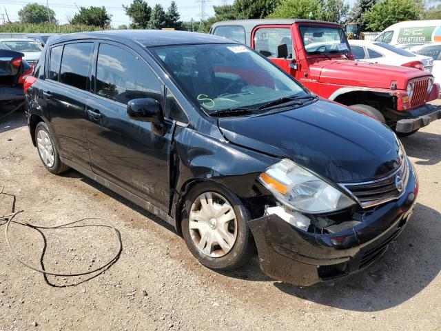 3N1BC1CP5CK801554 - 2012 NISSAN VERSA S BLACK photo 4