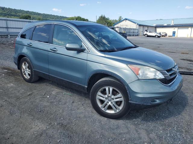 5J6RE4H76AL048159 - 2010 HONDA CR-V EXL TURQUOISE photo 4