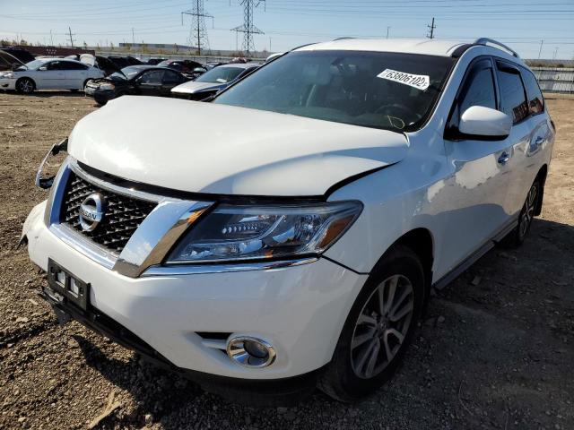 5N1AR2MM3FC659096 - 2015 NISSAN PATHFINDER S WHITE photo 2