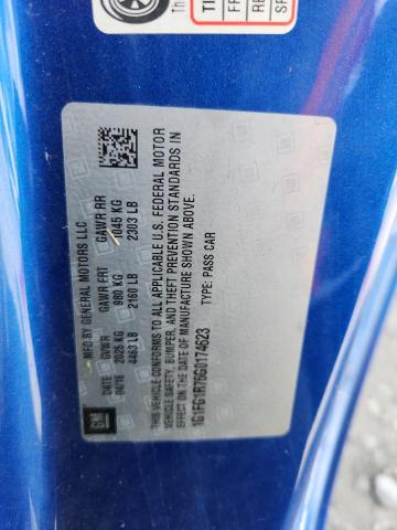 1G1FG1R76G0174623 - 2016 CHEVROLET CAMARO SS Bleu photo 13