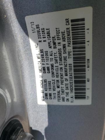 1HGCR2E35EA079699 - 2014 HONDA ACCORD LX SILVER photo 12