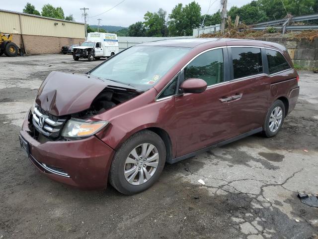 5FNRL5H60GB065222 - 2016 HONDA ODYSSEY EXL BURGUNDY photo 1