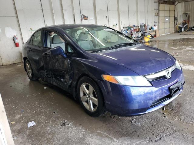 1HGFA16878L112462 - 2008 HONDA CIVIC EX BLUE photo 4