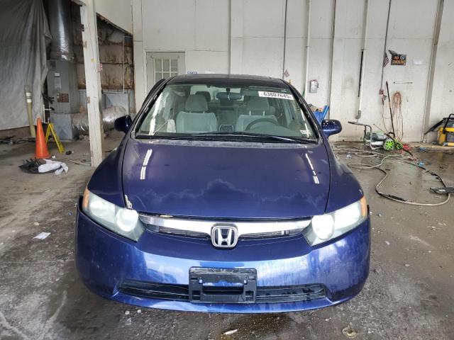 1HGFA16878L112462 - 2008 HONDA CIVIC EX BLUE photo 5