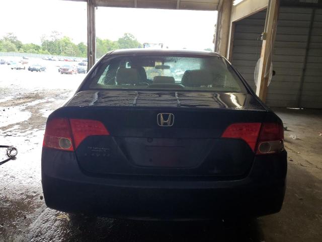 1HGFA16878L112462 - 2008 HONDA CIVIC EX BLUE photo 6