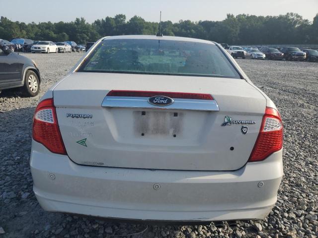 3FADP0L31CR259657 - 2012 FORD FUSION HYBRID WHITE photo 6