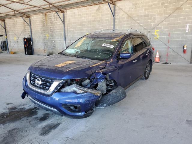 5N1DR2MN3HC620453 - 2017 NISSAN PATHFINDER S BLUE photo 2
