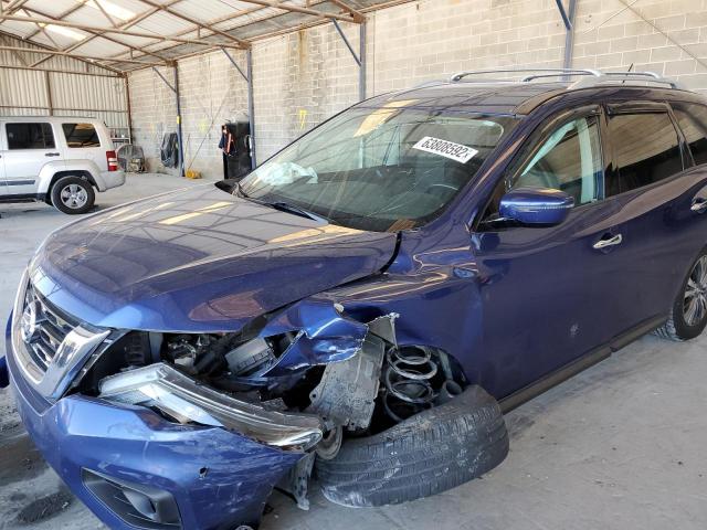 5N1DR2MN3HC620453 - 2017 NISSAN PATHFINDER S BLUE photo 9