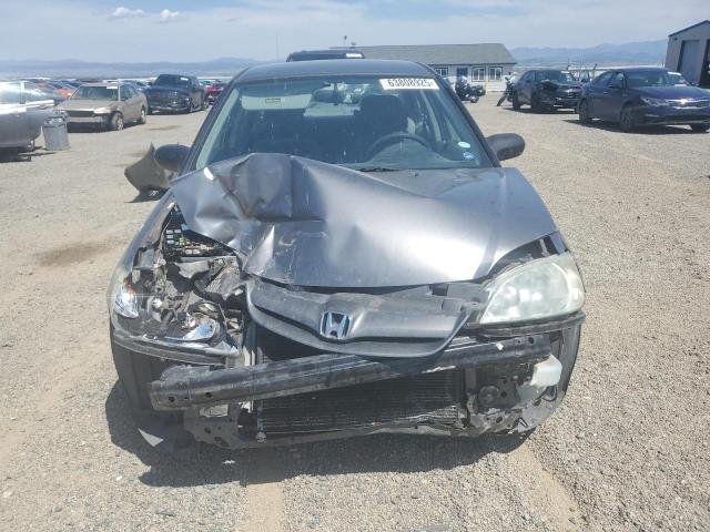2HGES16365H582651 - 2005 HONDA CIVIC DX VP GRAY photo 5