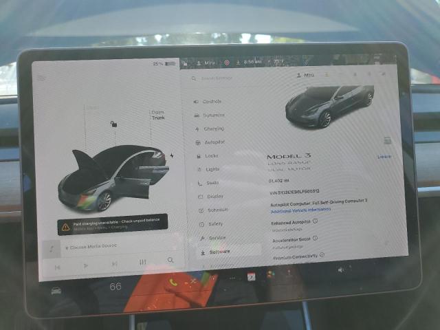 5YJ3E1EB6LF600512 - 2020 TESLA MODEL 3 Сірий фото 9