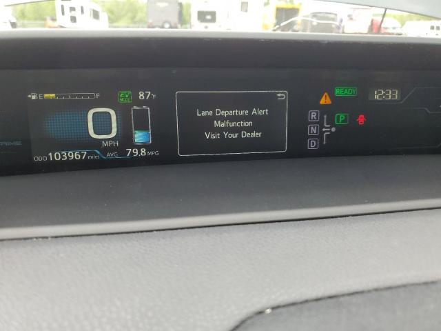 JTDKARFP8H3003799 - 2017 TOYOTA PRIUS PRIM ნაცრისფერი ფოტო 9