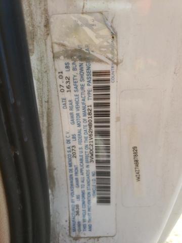 3VWDC21V62M801821 - 2002 VOLKSWAGEN CABRIO GLX 白色 照片 12