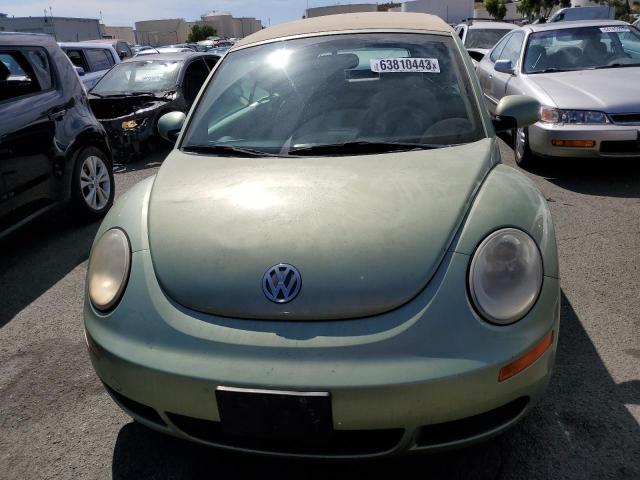 3VWRG31Y77M414499 - 2007 VOLKSWAGEN BEETLE CONVERTIBLE OPTION PACKAGE 1 GREEN photo 5