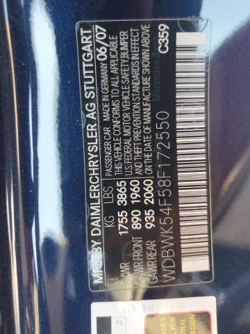 WDBWK54F58F172550 - 2008 MERCEDES-BENZ SLK 280 BLUE photo 12