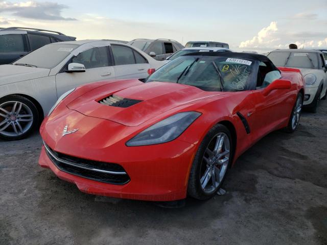 1G1YM3D75F5102611 - 2015 CHEVROLET CORVETTE STINGRAY Z51 3LT RED photo 2