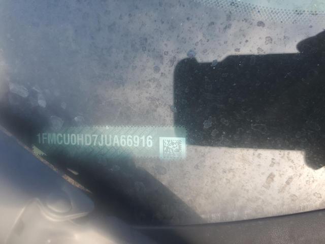 1FMCU0HD7JUA66916 - 2018 FORD ESCAPE SEL 黑色 照片 13