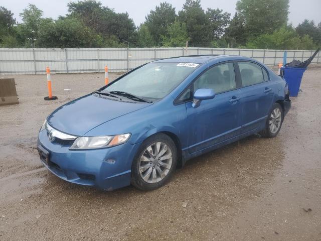 19XFA1F99AE006021 - 2010 HONDA CIVIC EXL BLUE photo 1