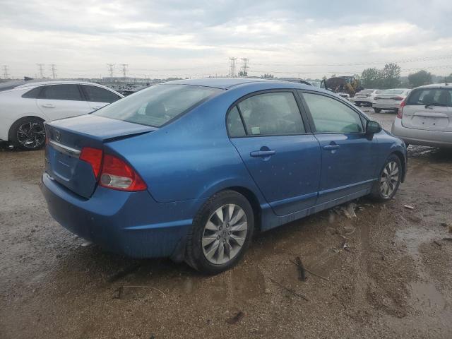 19XFA1F99AE006021 - 2010 HONDA CIVIC EXL BLUE photo 3