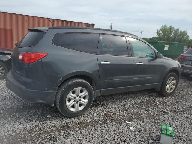 1GNKRFED9CJ364775 - 2012 CHEVROLET TRAVERSE LS CHARCOAL photo 3