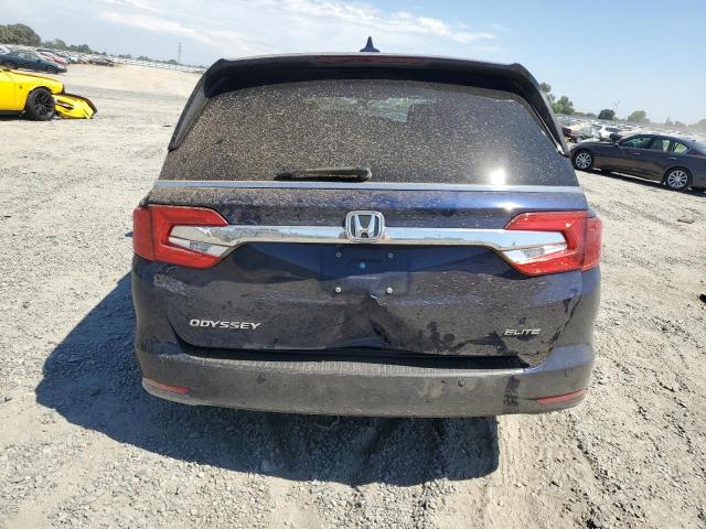 5FNRL6H94KB043359 - 2019 HONDA ODYSSEY ELITE Bleu photo 6