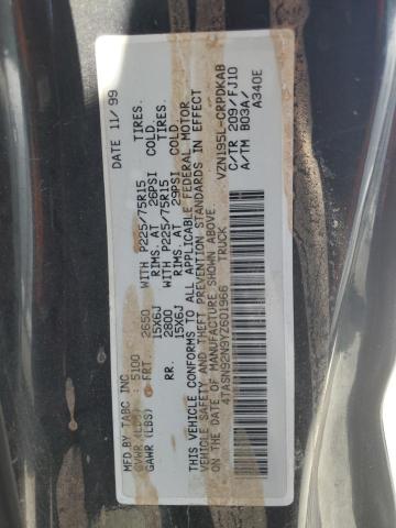 4TASN92N9YZ601966 - 2000 TOYOTA TACOMA XTRACAB PRERUNNER أسود صورة 12