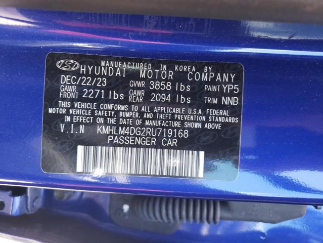 KMHLM4DG2RU719168 - 2024 HYUNDAI ELANTRA SEL BLUE photo 12