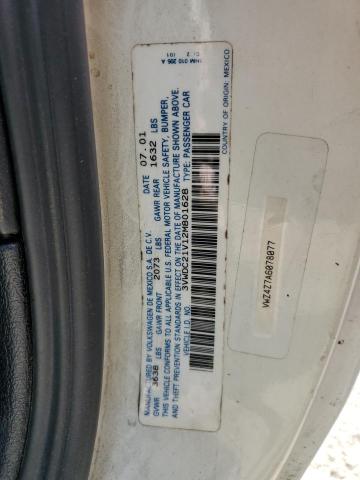 3VWDC21V12M801628 - 2002 VOLKSWAGEN CABRIO GLX თეთრი ფოტო 13