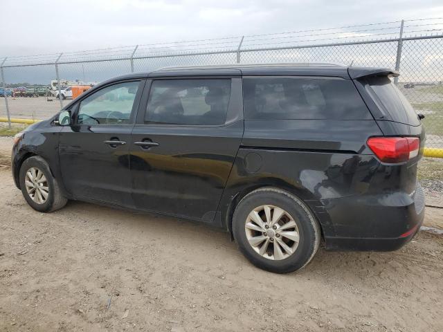 KNDMB5C18F6038594 - 2015 KIA SEDONA LX BLACK photo 2