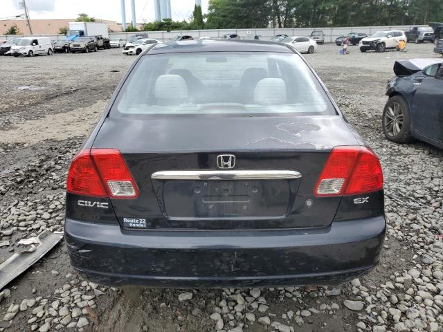 2HGES26763H570795 - 2003 HONDA CIVIC EX BLACK photo 6