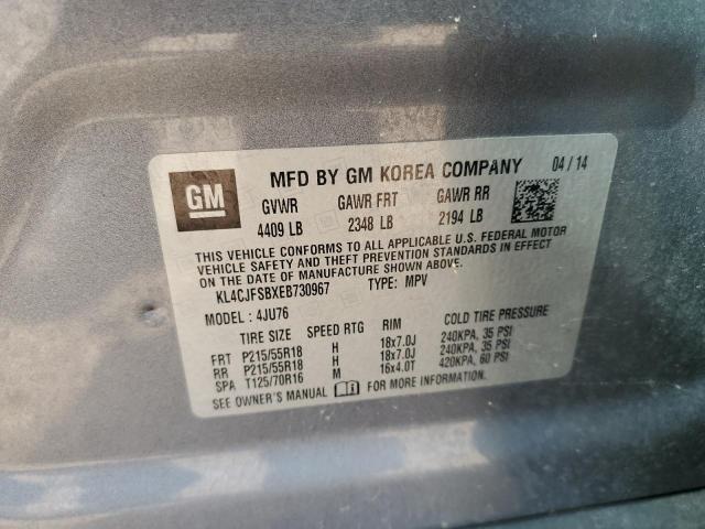 KL4CJFSBXEB730967 - 2014 BUICK ENCORE CONVENIENCE Сұр фото 13