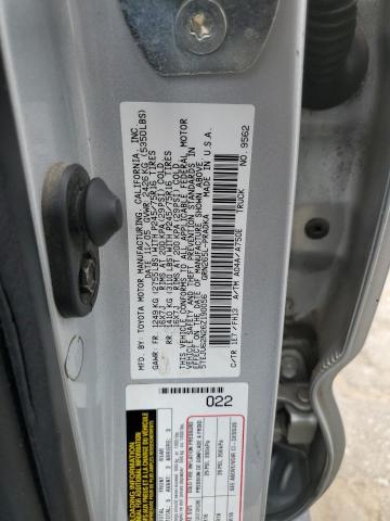 5TEJU62N26Z190056 - 2006 TOYOTA TACOMA DOUBLE CAB PRERUNNER SILVER photo 12