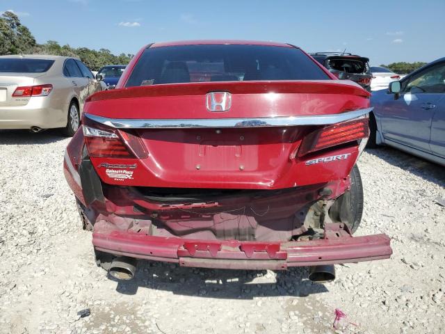 1HGCR2F57GA035903 - 2016 HONDA ACCORD SPORT 勃艮第红 照片 6