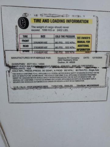 4YDF329296D518933 - 2006 MONTANA TRVL TRL 白色 照片 10