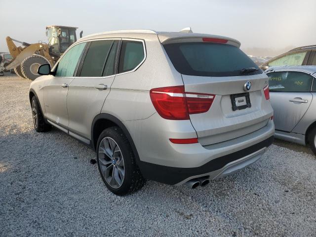 5UXWZ7C33H0V87822 - 2017 BMW X3 SDRIVE28I SILVER photo 3