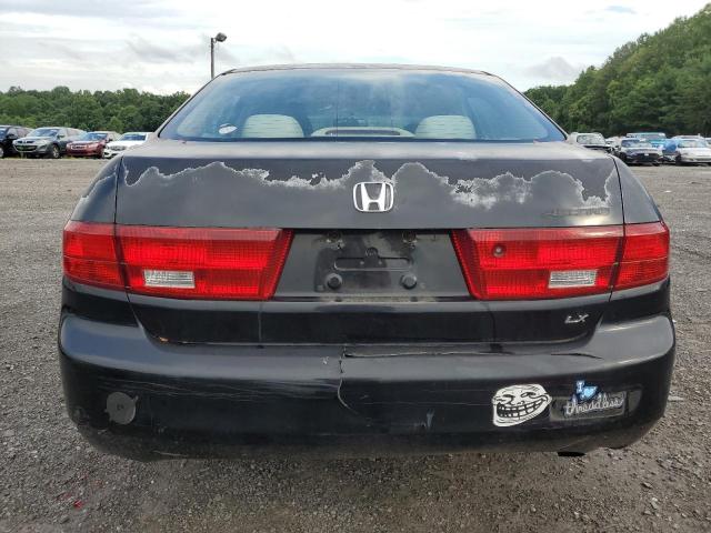 1HGCM56435A096654 - 2005 HONDA ACCORD LX BLACK photo 6